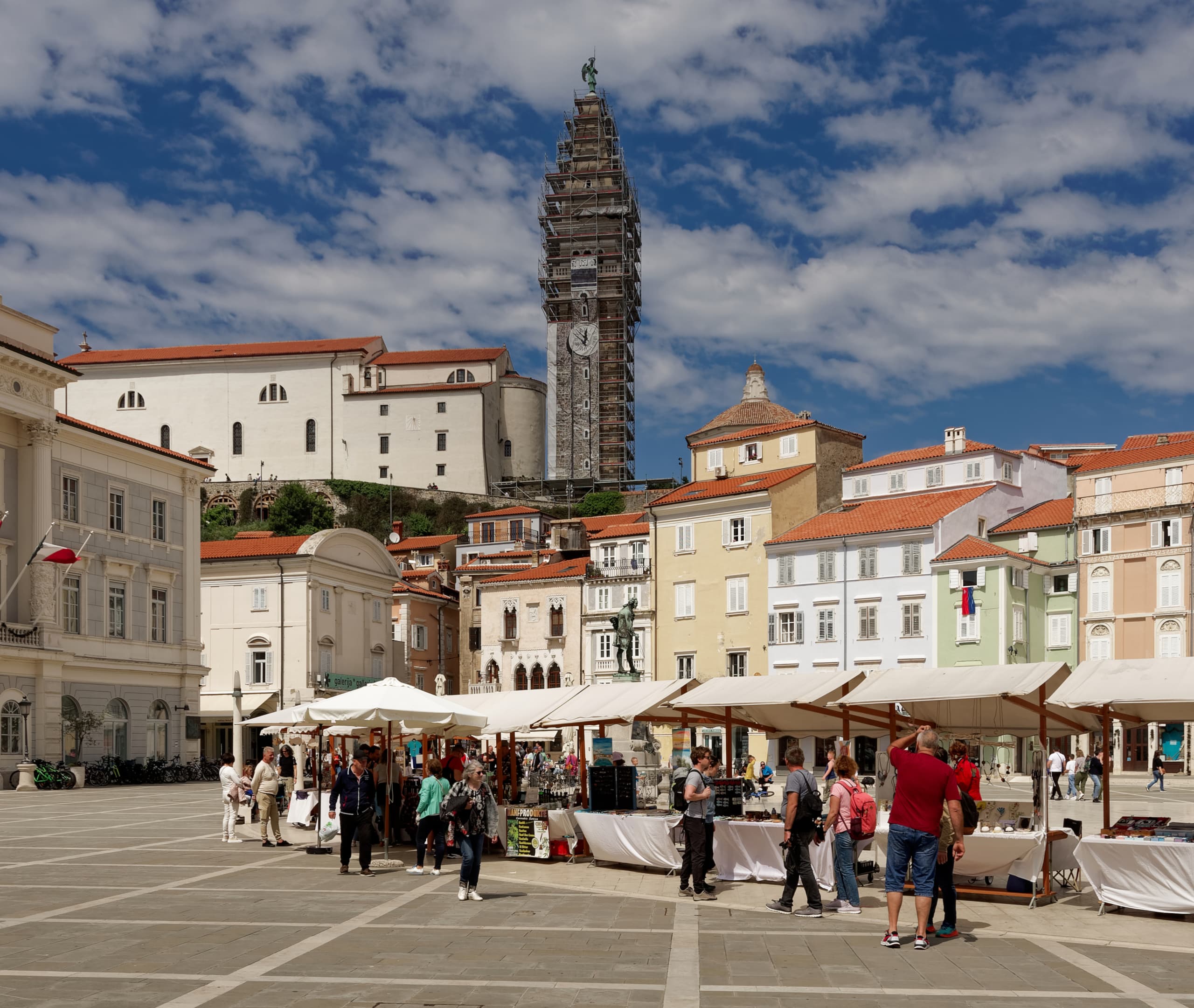 Tartini Square in Piran's Venetian old town