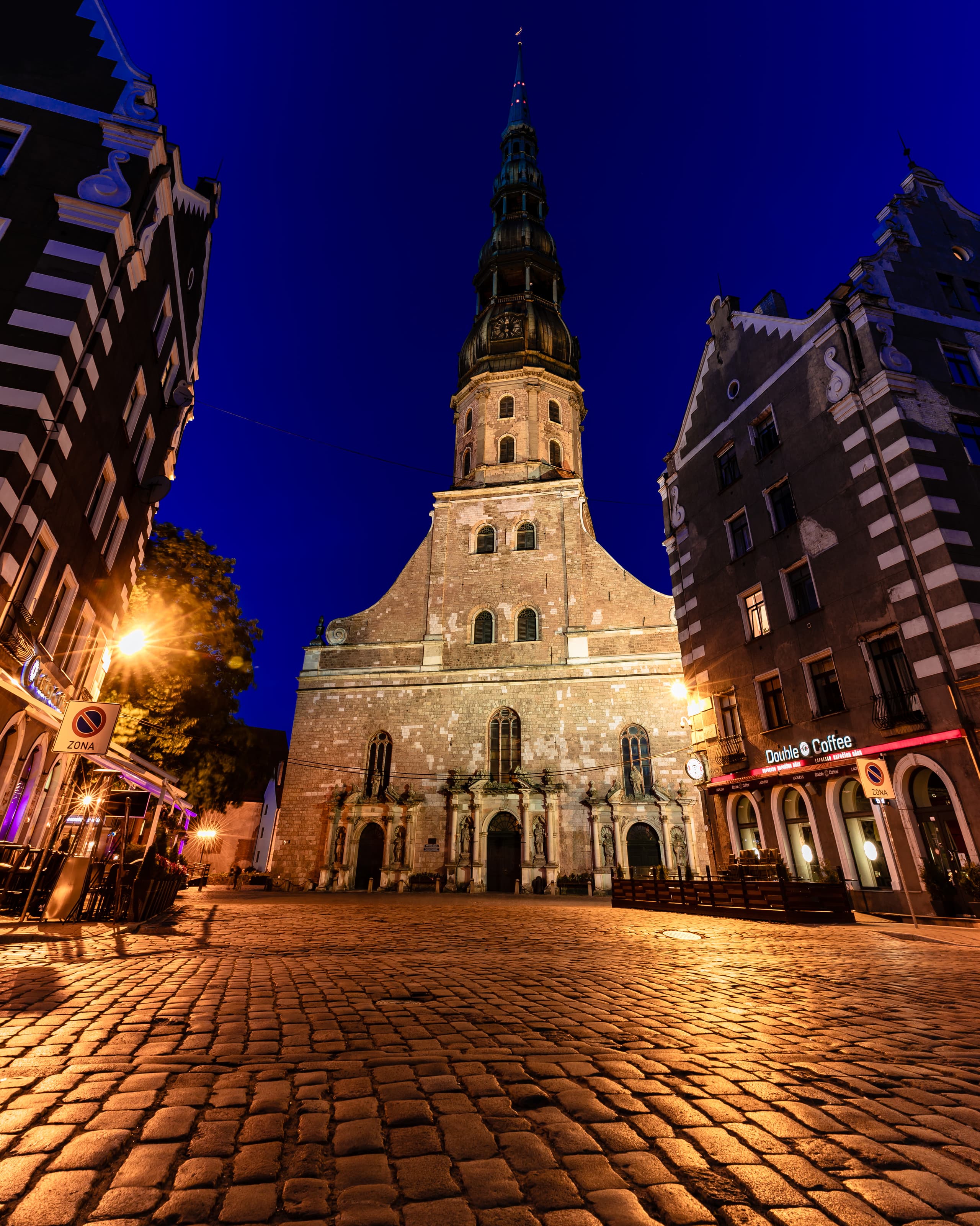 St. Peter's Church rising above Riga's Old Town