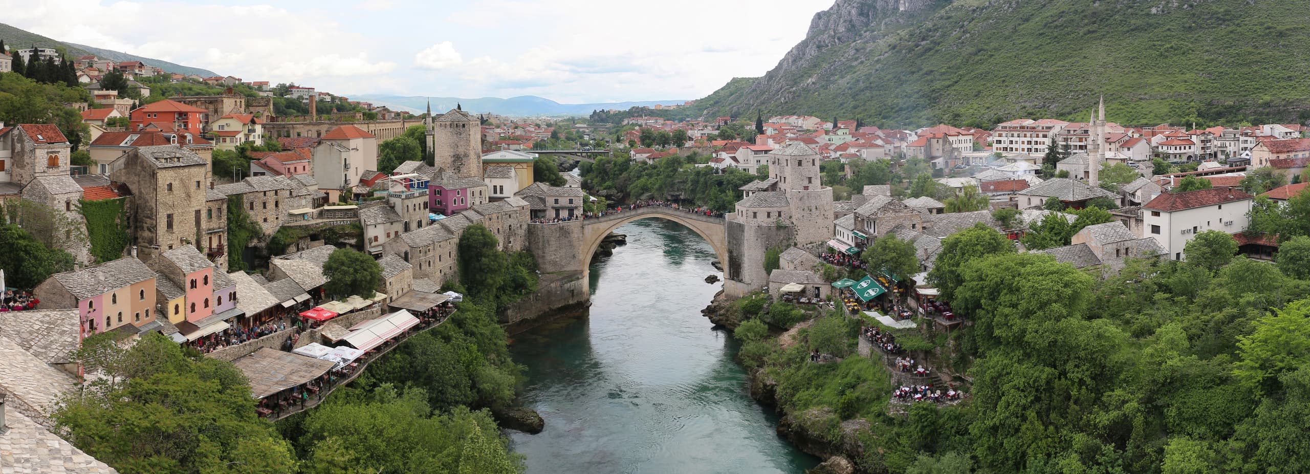 Stari Most, the Ottoman-era stone bridge over the Neretva in Mostar