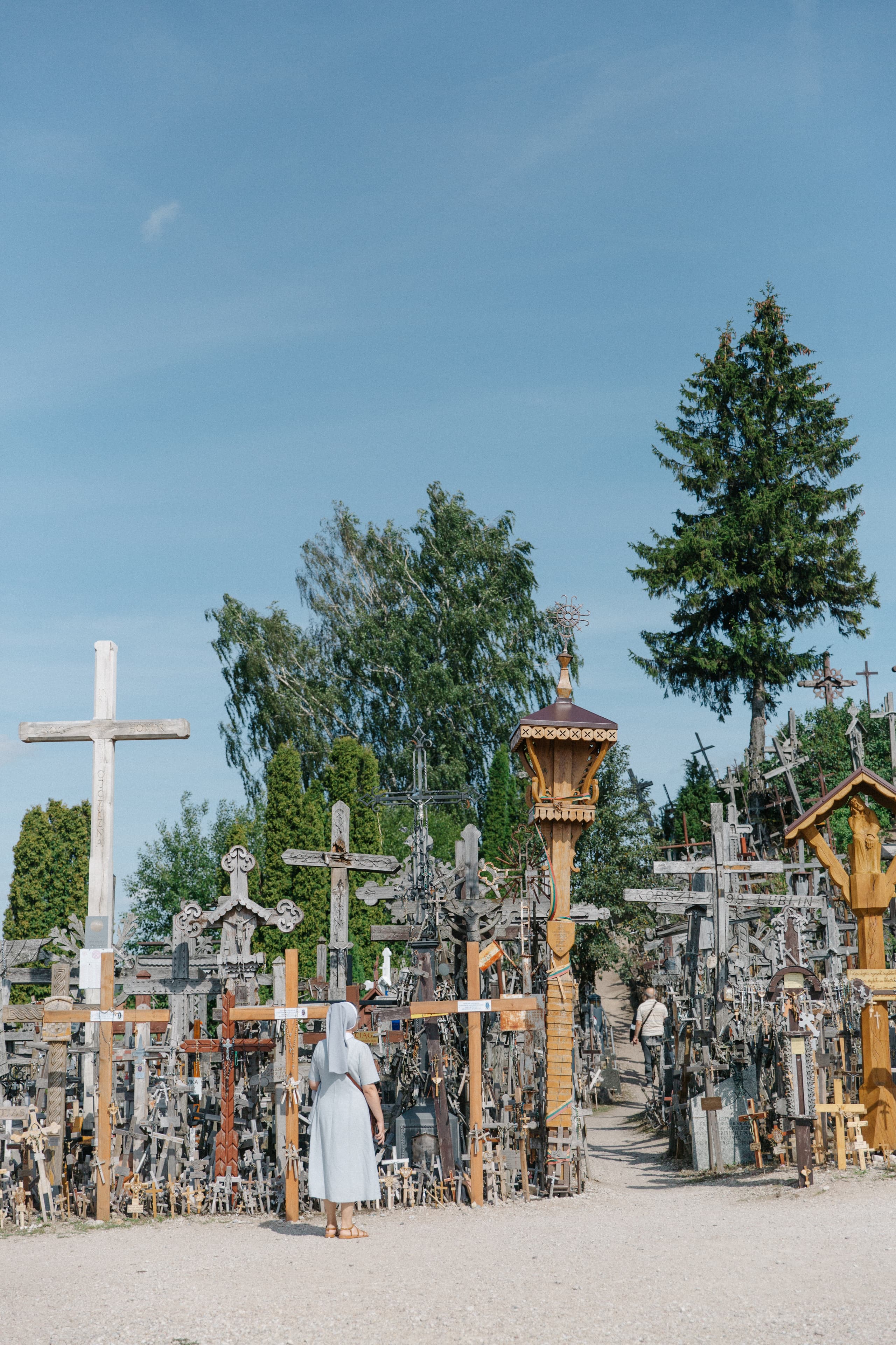 Thousands of crosses covering the Hill of Crosses in northern Lithuania